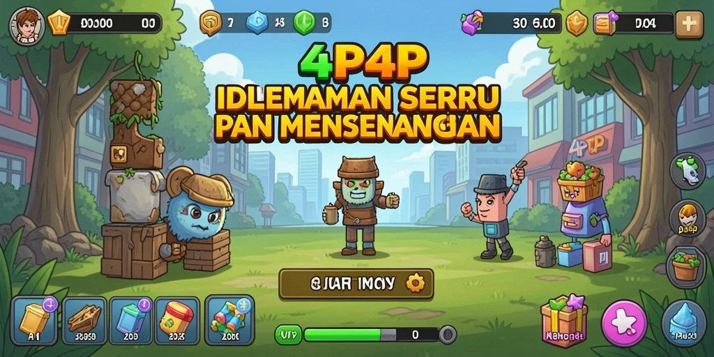 Tampilan gameplay yang menarik dan santai dari 4P4P.