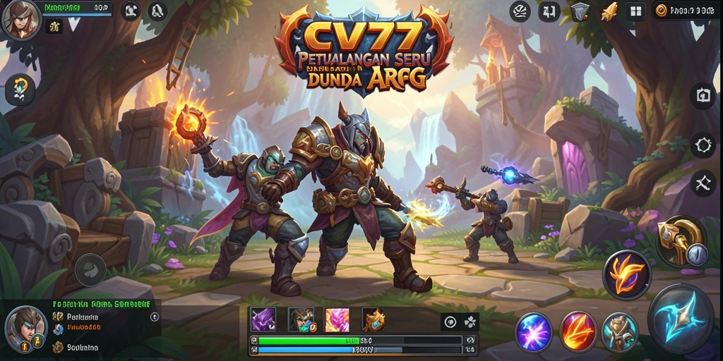 Tampilan gameplay seru dari CV777 yang penuh aksi dan strategi ARPG.