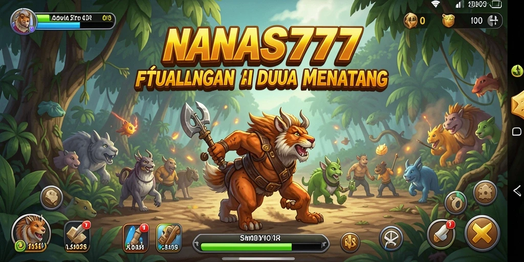 Tangkapan layar gameplay NANAS777 yang penuh aksi petualangan.