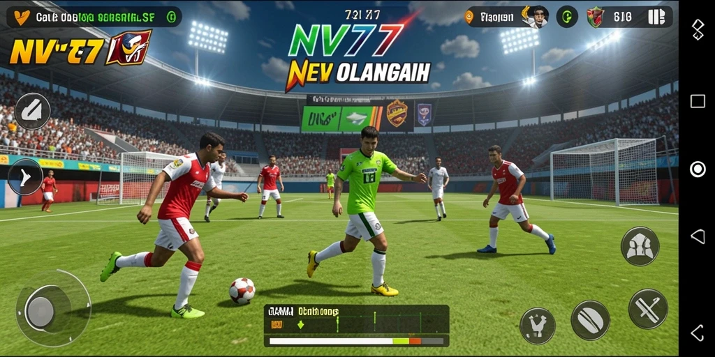 Tampilan menarik dari gameplay NV77 yang menegangkan dan penuh aksi.