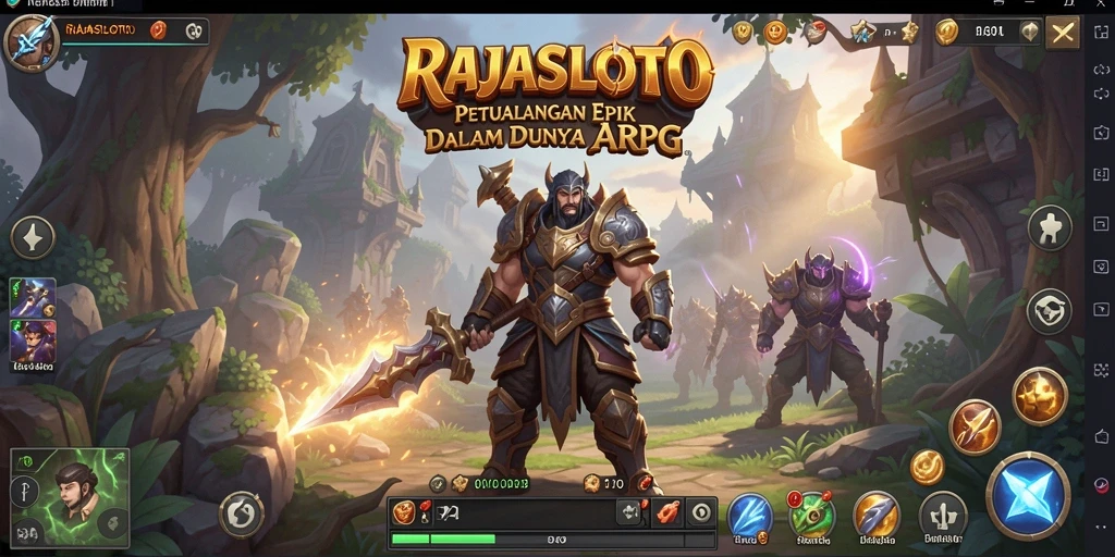 Gameplay ARPG yang menarik di RAJASLOTO dengan pertarungan seru.