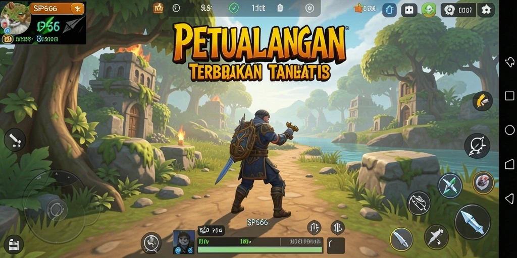 Gameplay SP666 yang menakjubkan dalam dunia terbuka.