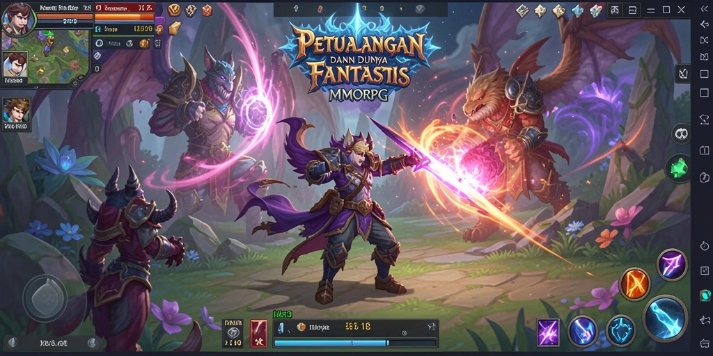 Gameplay ZK3 yang mendebarkan dalam dunia MMORPG.