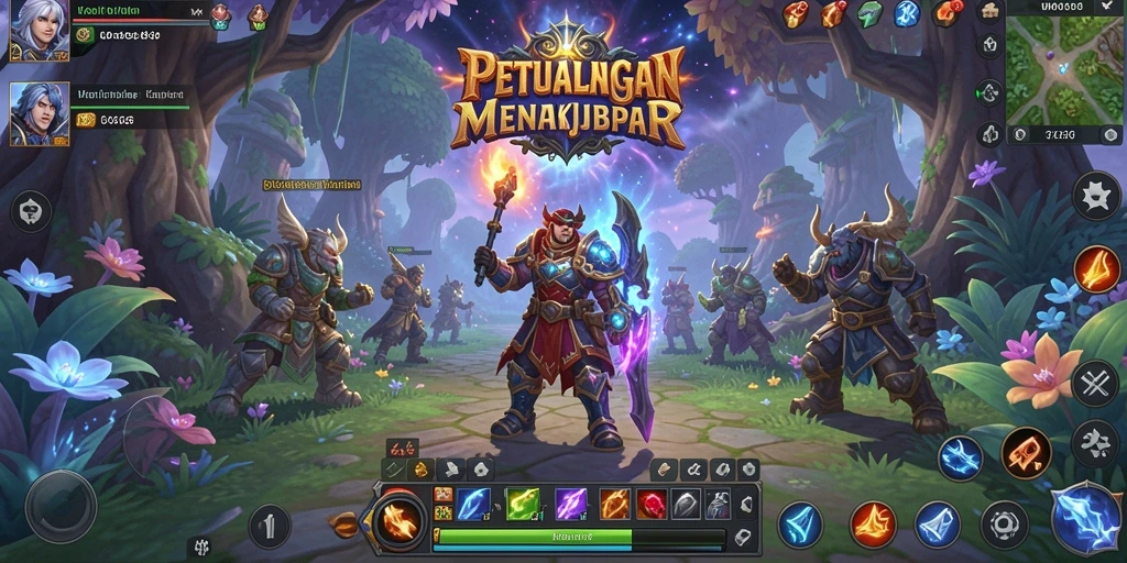 Gameplay ZK6 yang seru dalam dunia MMORPG yang luas.